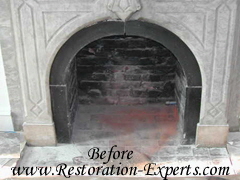 Marble Fireplaces Restoration, Marble Fireplace Claening, Marble Fireplace Polishing    Baltimore, Maryland,Washington  DC, Virginia  Before  # M FR  1