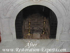 Marble Fireplaces Restoration, Marble Fireplace Claening, Marble Fireplace Polishing ,Baltimore, Maryland,Washington  DC, Virginia After  # M FR  3